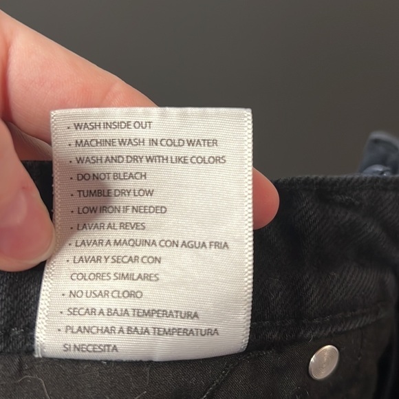 KAN Can Black Jean Shorts SZ Medium - Picture 6 of 7